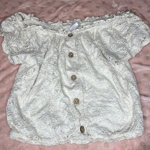 Kids/Girlswhite  crop top